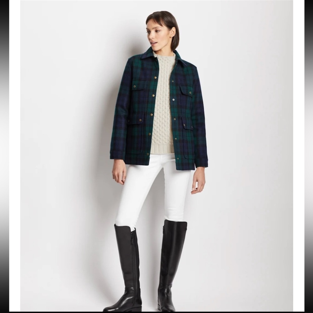 Pendleton NWT Wool Classic Tartan Traditional Women’s Equestrian Chore Coat XL - Picture 3 of 16